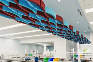 Billow Connect Ceiling Baffles Azure Currant